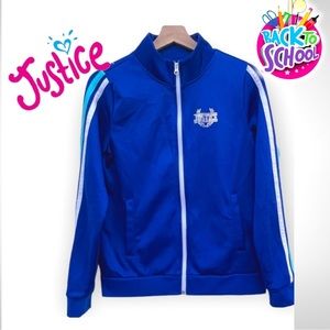 Justice Blue Track Jacket Sweatshirt